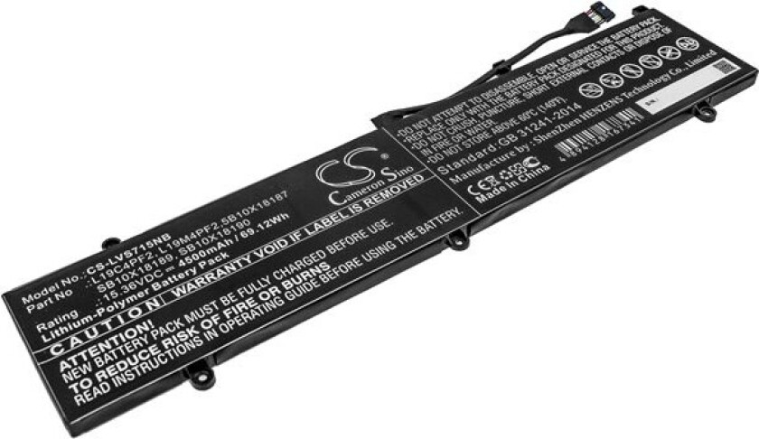 Batteri til bærbar PC for Lenovo Yoga Slim 7 15, Yoga Slim 7-15IMH05