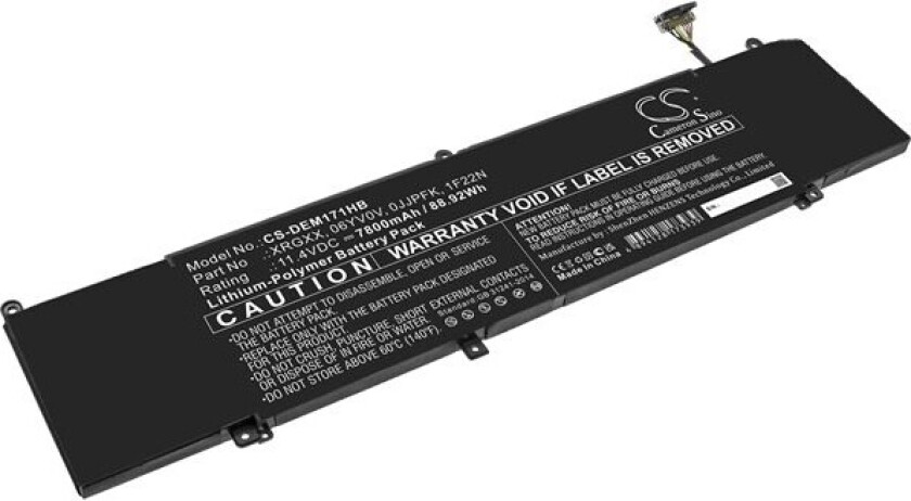 Batteri til bærbar PC for DELL G5 5590-D2785W, ALW15M-D1523S, G7 7590-D2785B og andre.