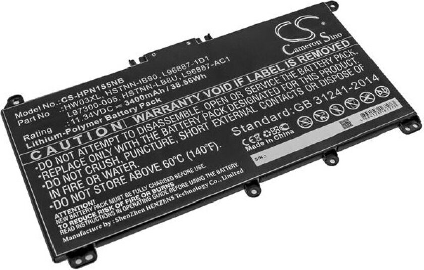 Batteri til bærbar PC for HP Pavilion 15 EG0073CL, Pavilion 15 15-EG0000