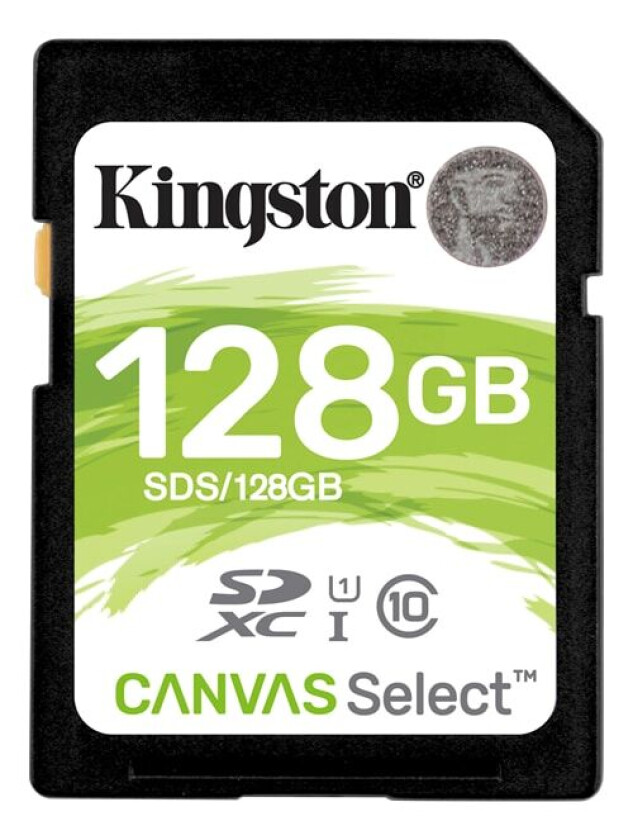 Canvas Select SDXC-kort, 128GB klass 10