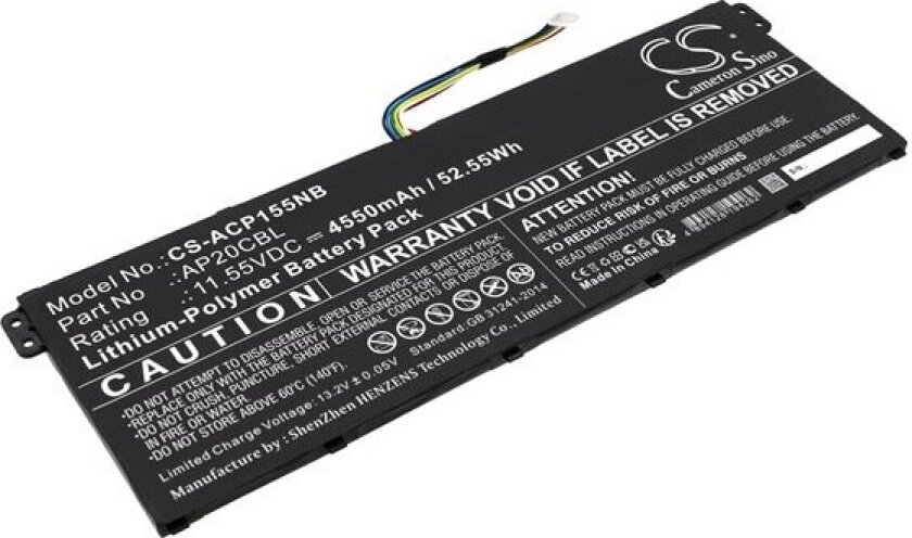 Batteri til bærbar PC for Acer Swift 3 SF314-511-51YL, Swift 3 SF314-43-R8GG og andre.