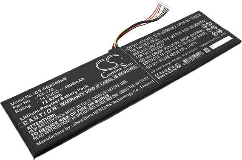Batteri til bærbar PC for Aorus X5S, X3 Plus v5, X3 Plus v7 og andre.