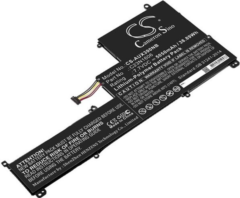 Batteri til bærbar PC for Asus Zenbook 3, UX390UA, UX390 og andre.