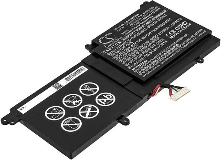 Batteri til bærbar PC for Tuxedo System76 Galago Pro 3, InfinityBook Pro 13 og andre.