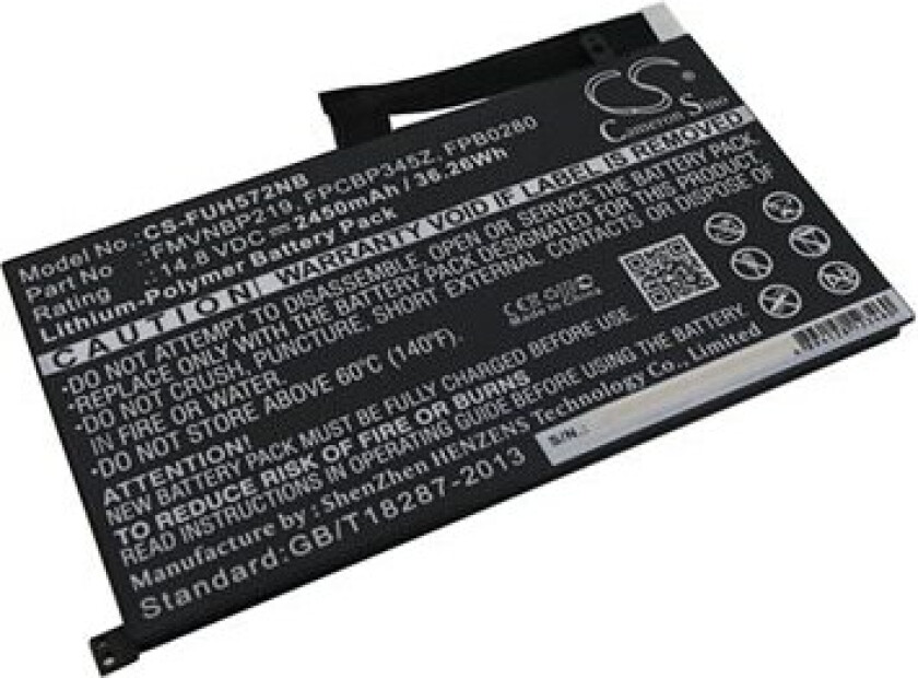 Batteri til bærbar PC for Fujitsu LifeBook UH572