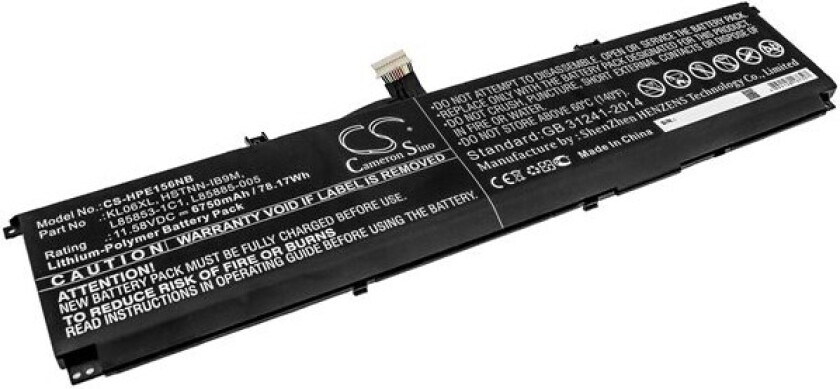 Batteri til bærbar PC for HP Envy 15-EP0098NR, Envy 15-EP0008NS og andre