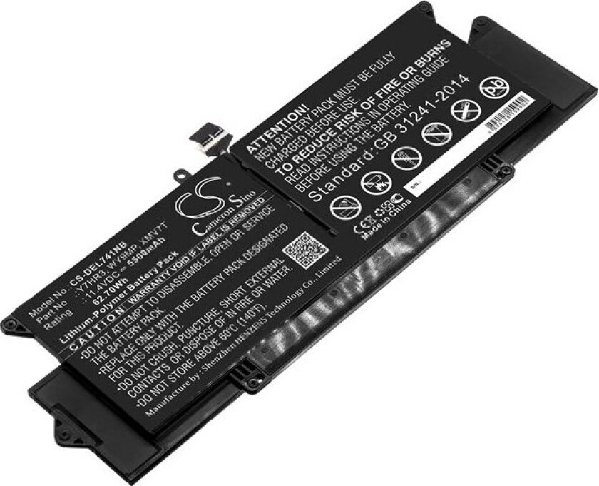 Batteri til bærbar PC for DELL Latitude 7410