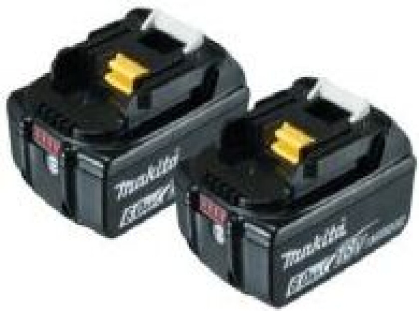 batteripakke 18V - BL1860B - 2 x 6,0Ah batterier til LXT værktøj