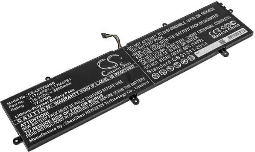 Batteri til bærbar PC for Lenovo IdeaPad 720S-15IKB(81AC), V730-15 og andre.