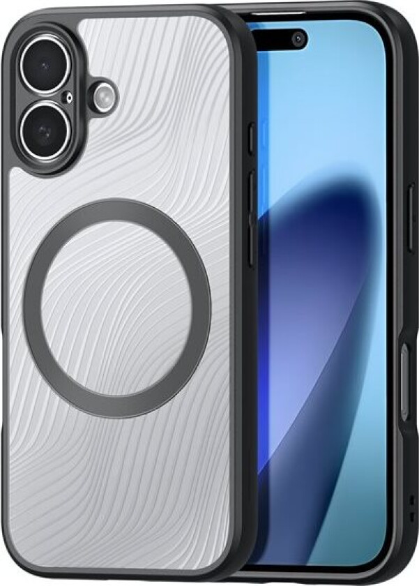 Aimo Mag-etui med magnetisk ring for iPhone 17 - Svart