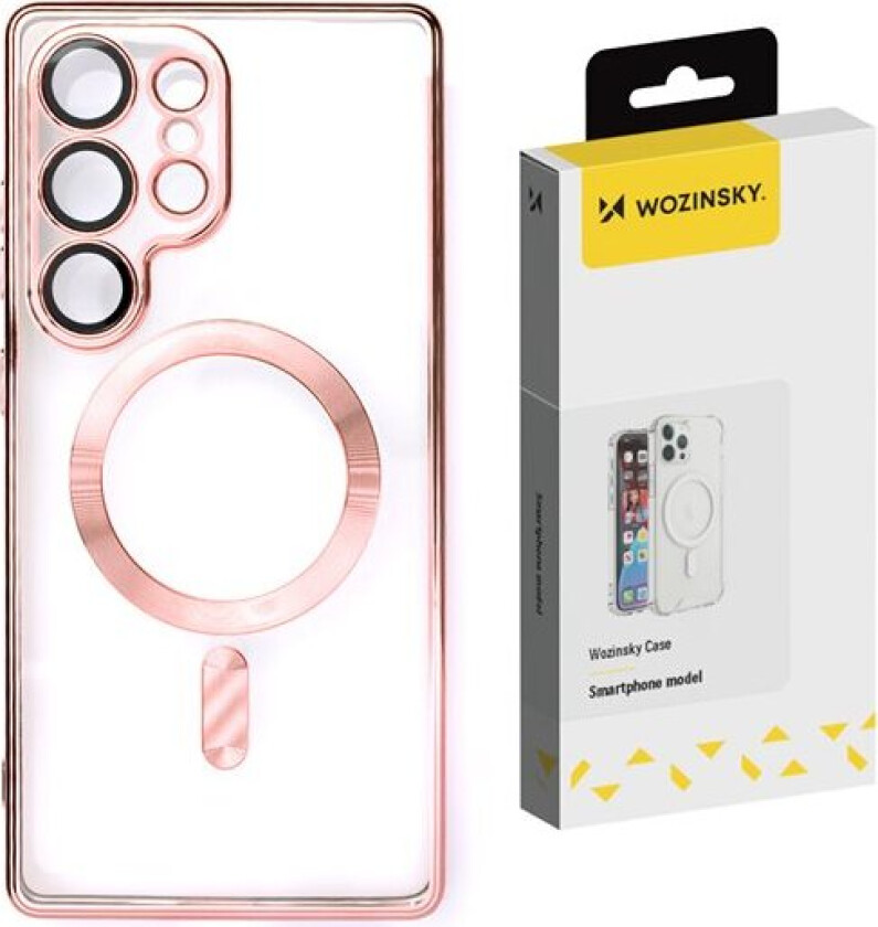 Galvanisert etui med Magsafe for Samsung Galaxy S25+ - Rosa