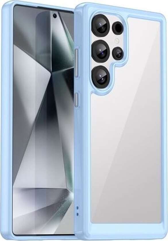 Outer Space-etui med gelramme for Samsung Galaxy S25 Ultra - Blå