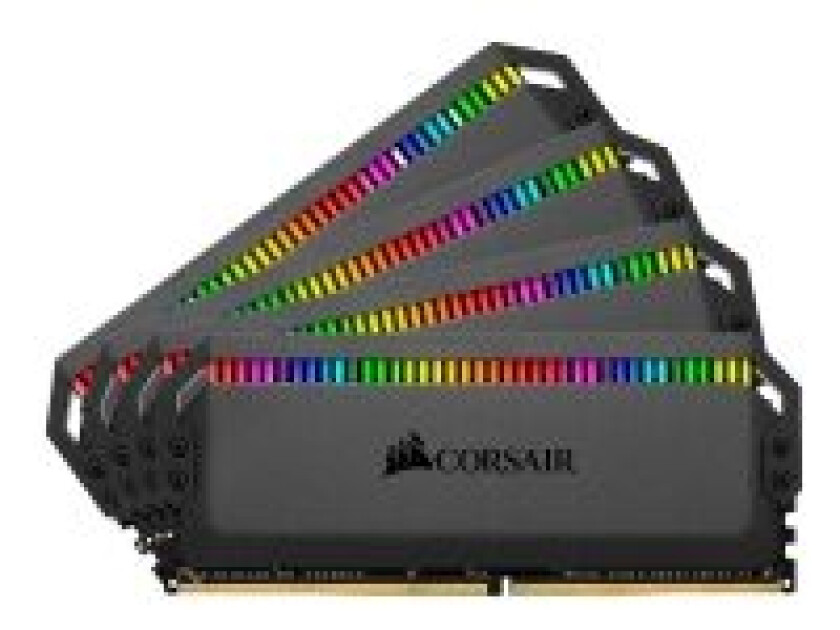 Corsair Dominator Platinum RGB - DDR4 - sett - 64 GB: 4 x 16 GB - DIMM 288-pin - 3600 MHz / PC4-28800 - CL16 - 1.35 V - ikke-bufret - ikke-ECC - svart