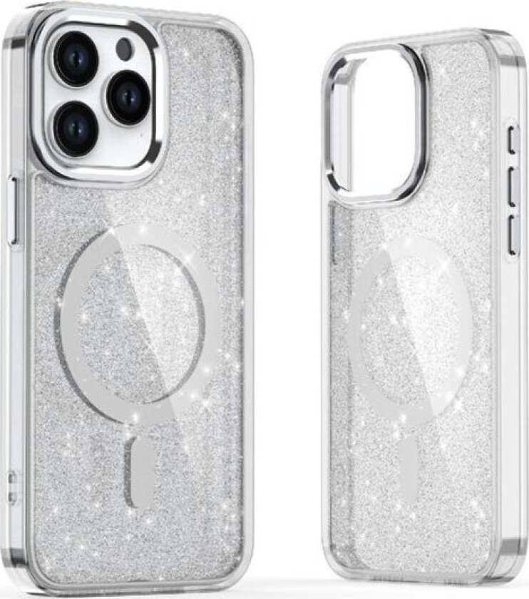 Glitterveske med MagSafe for Samsung Galaxy A16 5G - Hvit