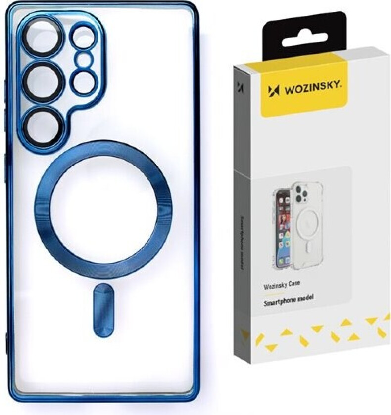 Galvanisert etui med Magsafe for Samsung Galaxy S25+ - Blå
