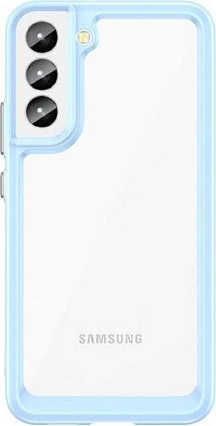 Outer Space Case for Samsung Galaxy S23+ deksel med en fleksibel ramme blå