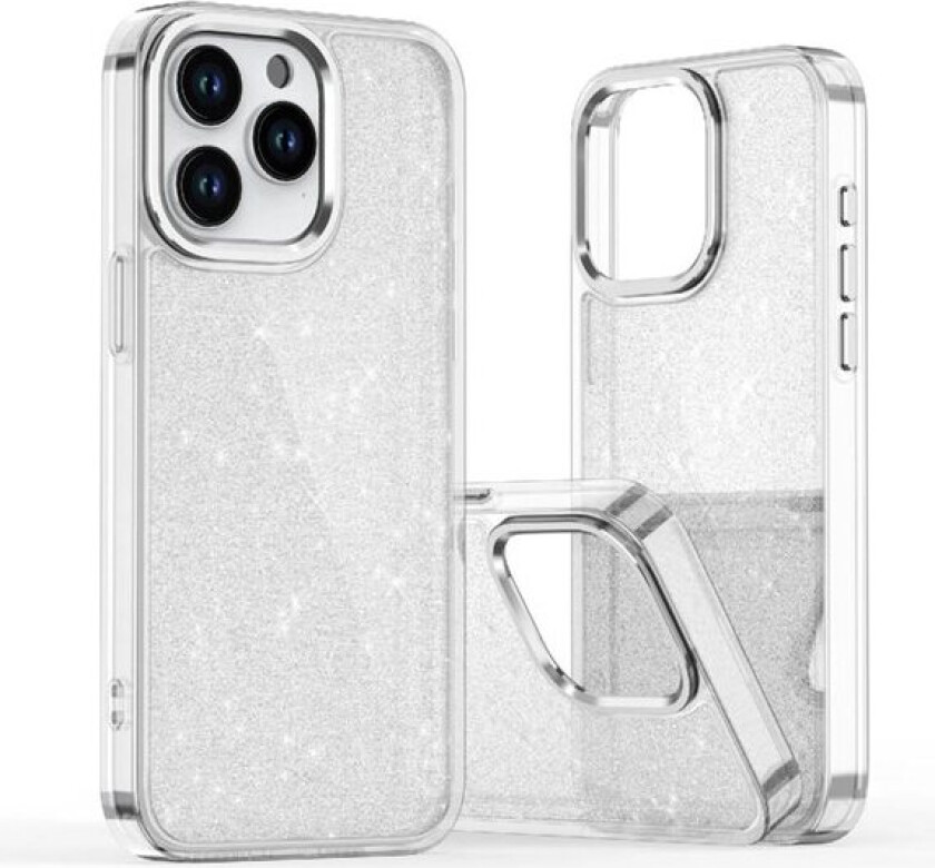 Glitterveske for iPhone 16e - Klar