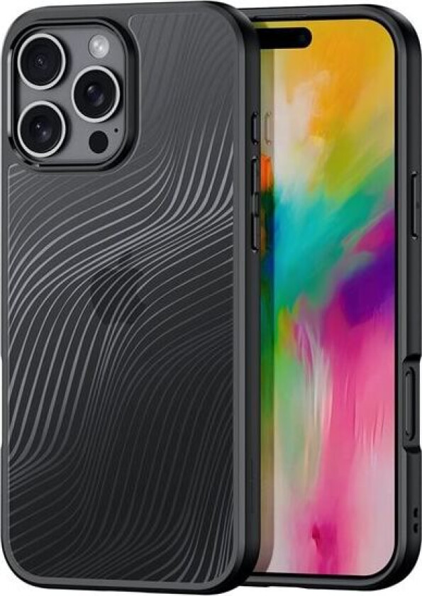 Aimo-etui for iPhone 16 Pro Max - Svart