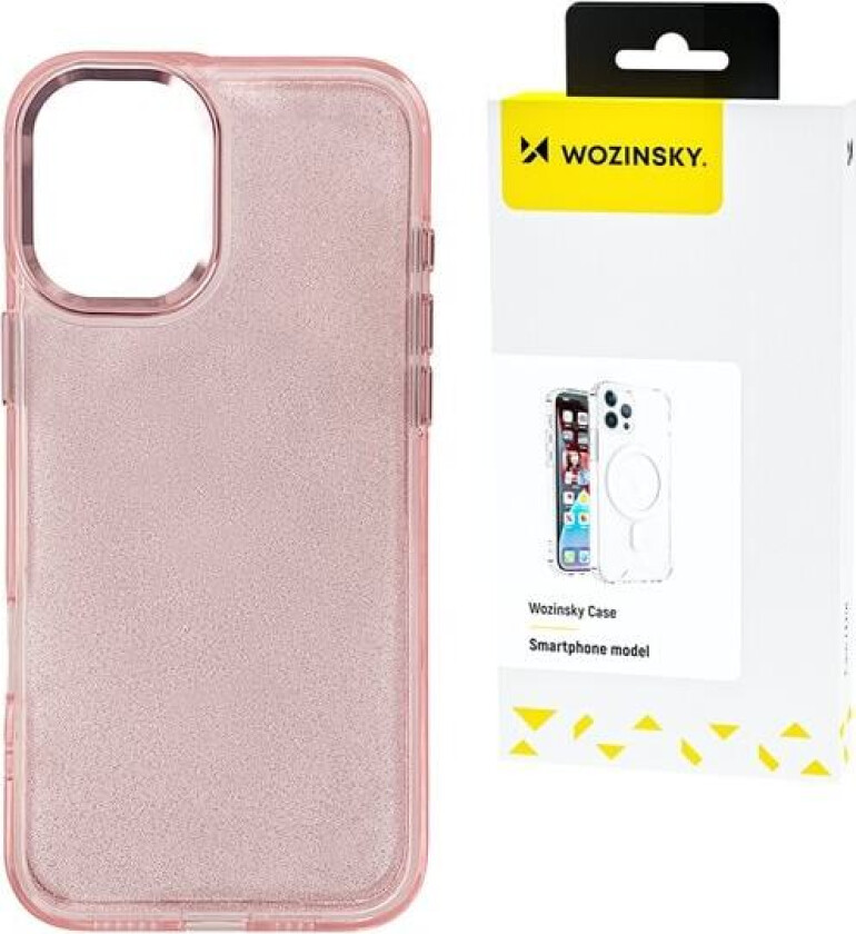 Glitterveske til Samsung Galaxy S25 Ultra - Rosa med glitter