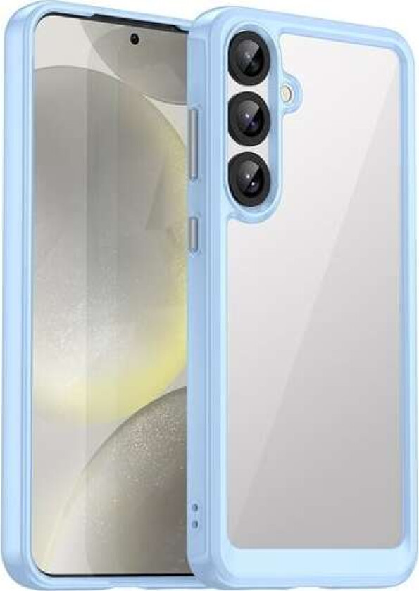 Outer Space-etui med gelramme for Samsung Galaxy S25+ - Blå
