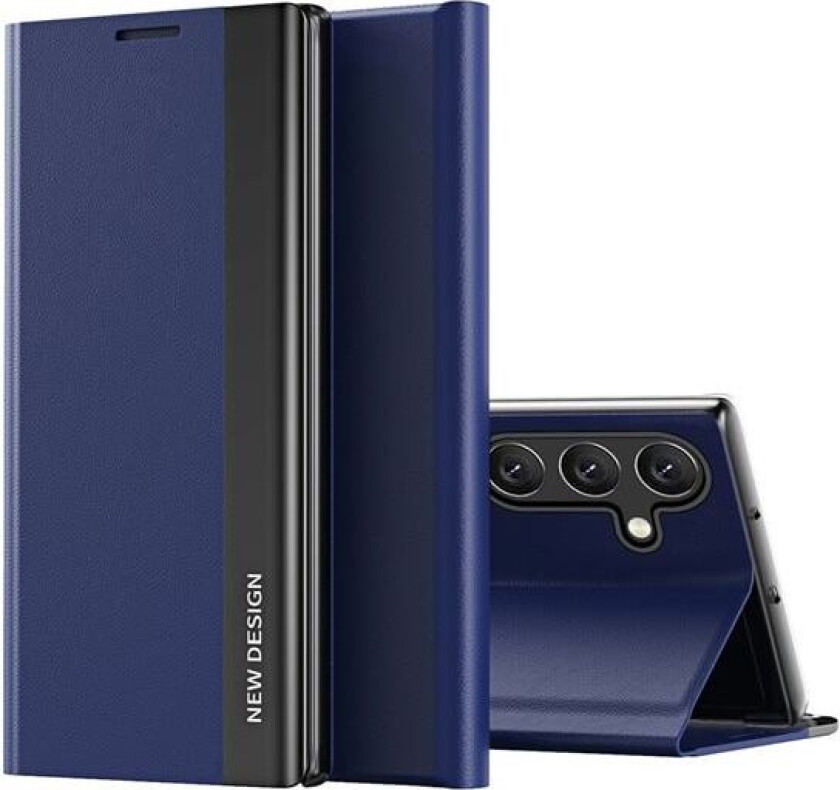 Sleep Case Pro for Samsung Galaxy S25 Edge med flipp og stativ - Blå
