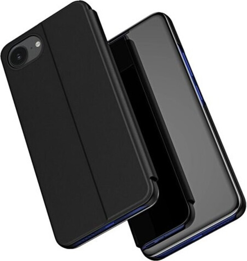 Clear View-etui for iPhone 16e Flip Cover - svart