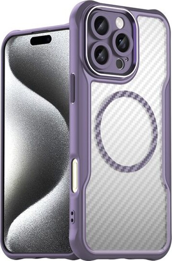 Leading Series MagSafe silikonetui for iPhone 16 Pro - Lilla