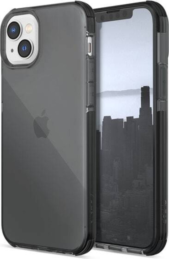 Clear Case iPhone 14 pansrede deksel grå