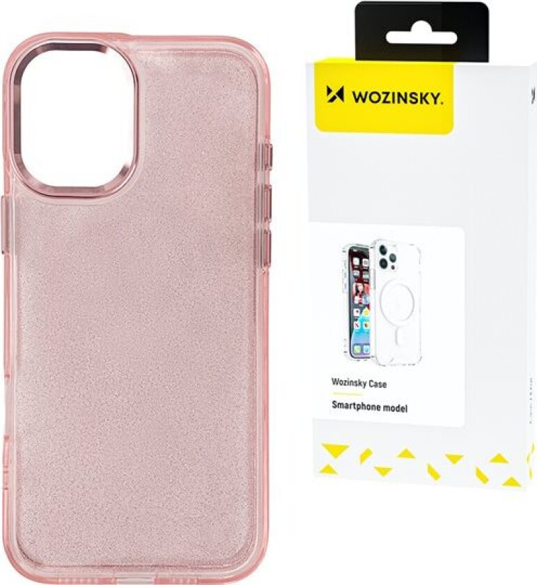 Glitterveske til Samsung Galaxy S25+ - Rosa med glitter