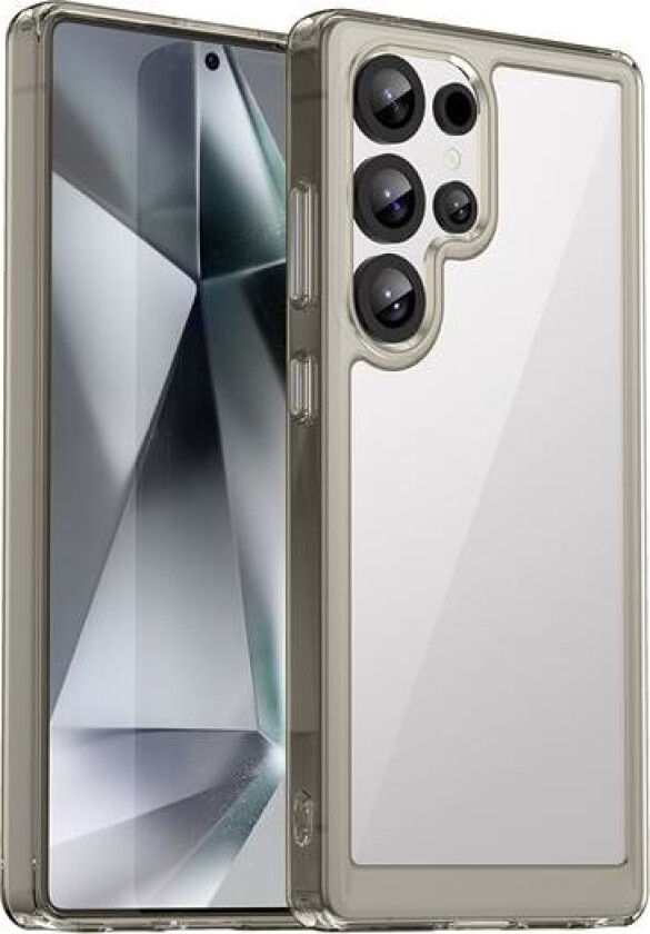 Outer Space-etui med geleramme for Samsung Galaxy S25 Ultra - Clear Black