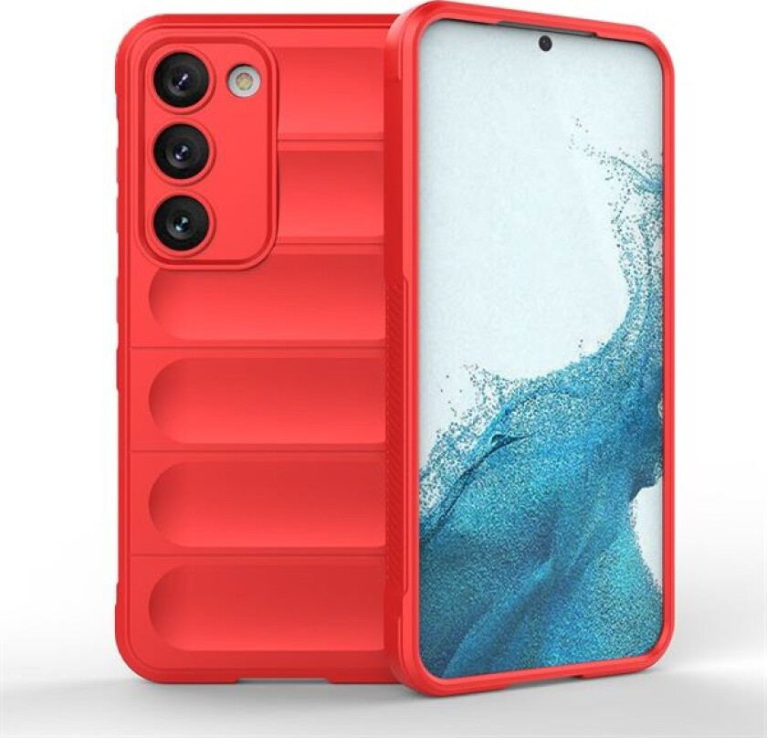 Magic Shield-etui for Samsung Galaxy S23+ fleksibelt pansredeksel rødt