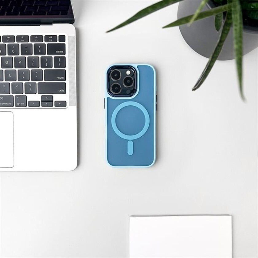 Magnetic Collection MagSafe-etui for iPhone 16 Plus - lyseblå