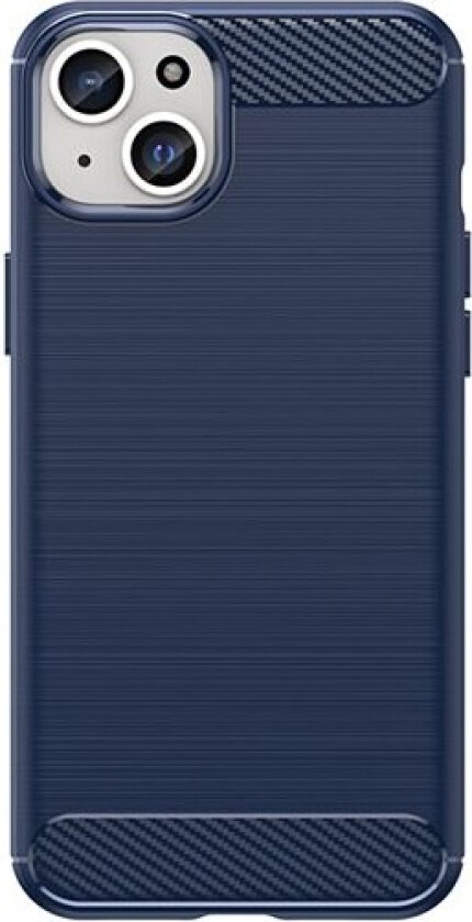 Fleksibelt karbonmønster-etui for iPhone 15 Plus Carbon Case - blå