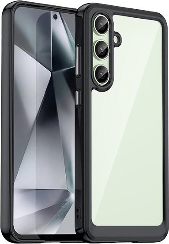 Outer Space-etui med gelramme for Samsung Galaxy S24 FE - Svart