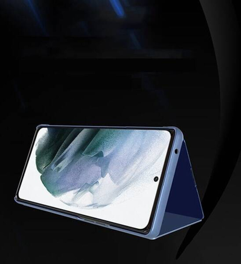 Clear View-etui for Samsung S24 Ultra med klaff - blå