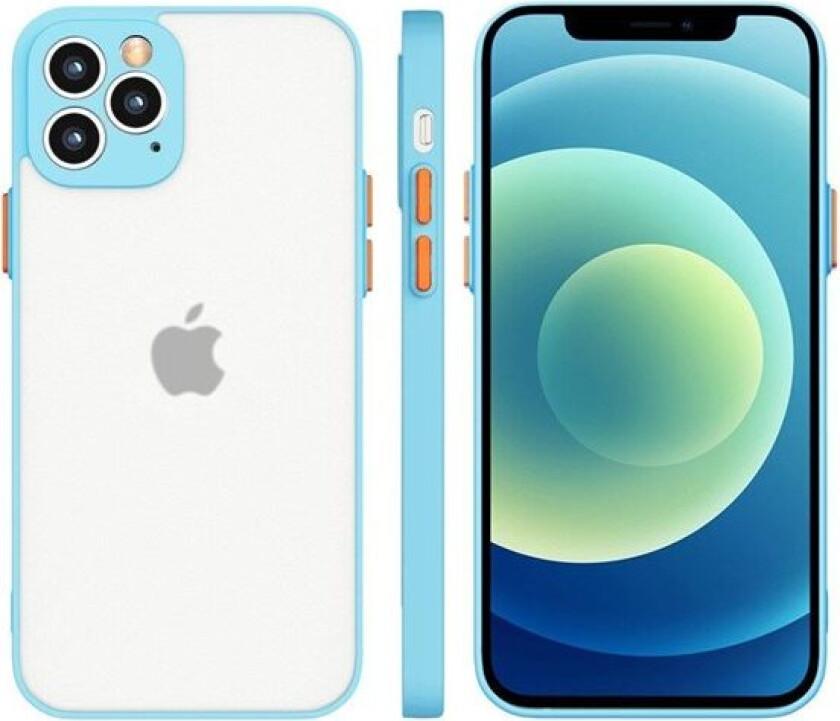 Milky Case silikon fleksibelt gjennomsiktig etui for Samsung Galaxy A22 4G blå