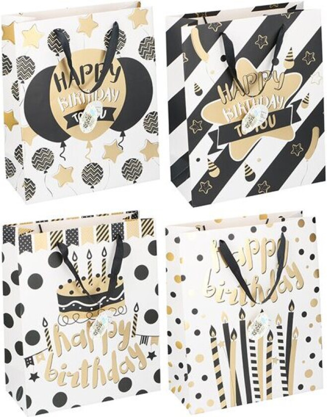 Gavepose Happy Birthday 32x26x12cm