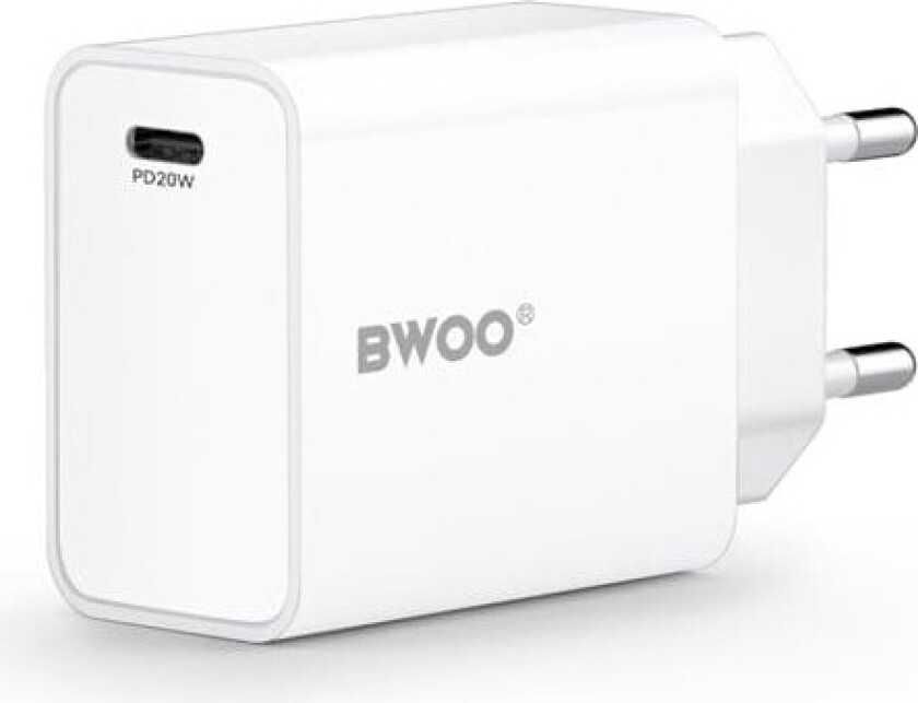 Vegglader 20W QC med USB-C