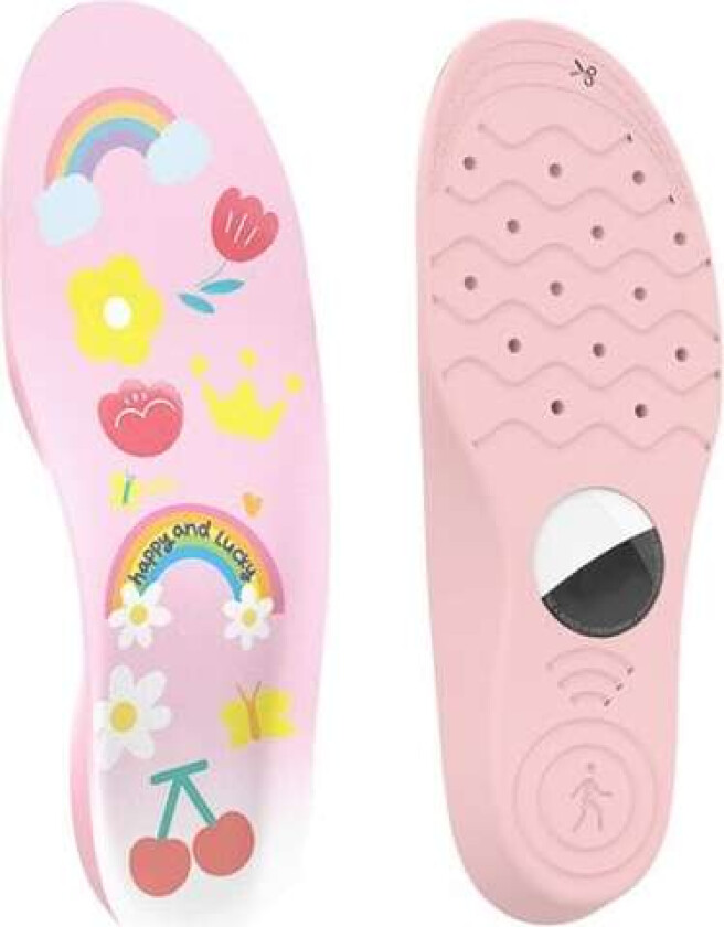 Barnesåle med AirTag-holder 155–170 mm – rosa