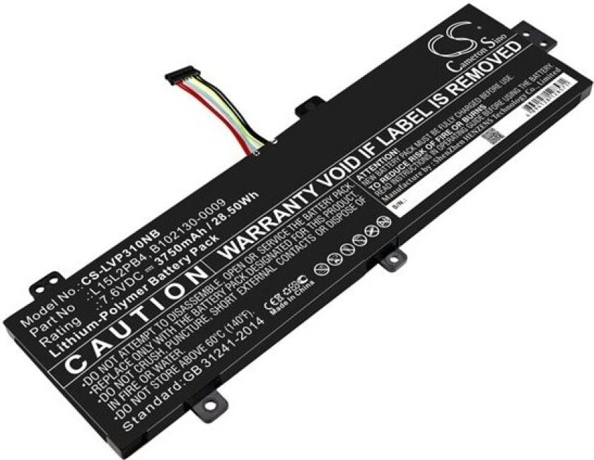 Batteri til bærbar PC for Lenovo ideapad 310 15", ideapad 310 15" Touch og andre.