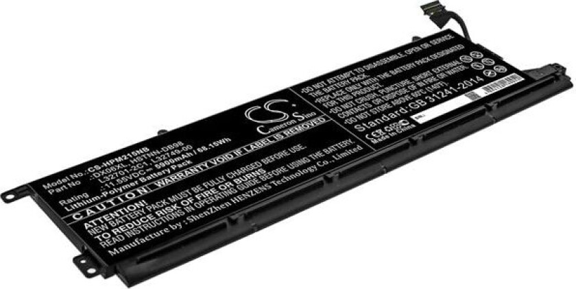 Batteri til bærbar PC for HP Omen X 2S 15-DG0003NC, Omen X 2S 15-DG0075CL og andre