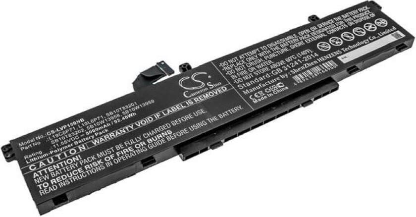Batteri til bærbar PC for Lenovo ThinkPad P15 Gen 1 20SUS0GA00 og andre.