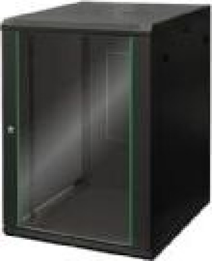 Digitus Dynamic Basic DN-19 16U-6/6-EC-SW - Rack skap - veggmonterbar - svart, RAL 9005 - 16U - 19