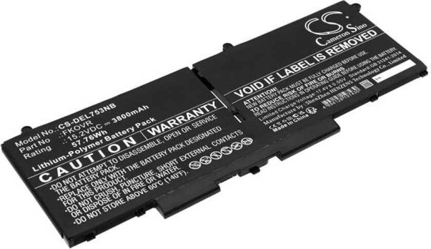 Batteri til bærbar PC for DELL Latitude 5330, Latitude 7530, Latitude 7430 og andre.