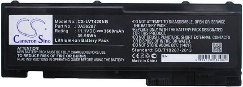 Batteri til bærbar PC for Lenovo ThinkPad T420s, ThinkPad T420si