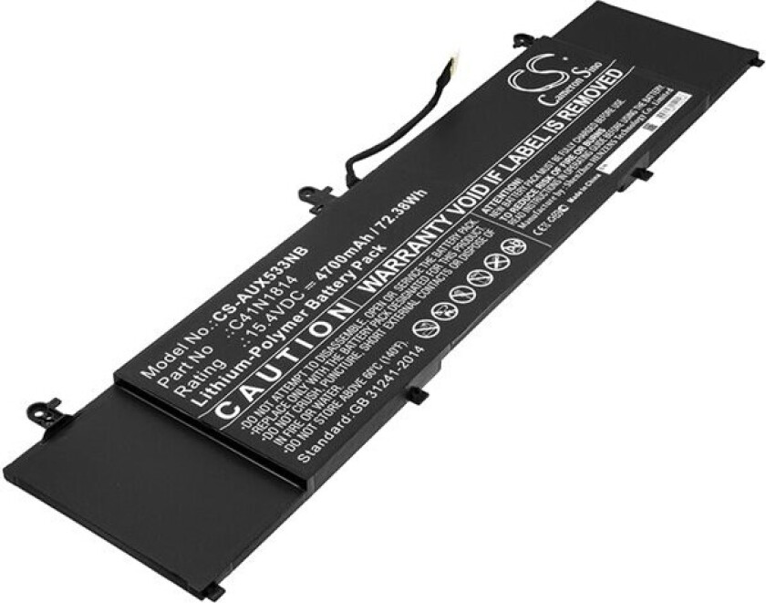 Batteri til bærbar PC for Asus ZenBook 15 UX533FD, ZenBook 15 UX533 og andre.
