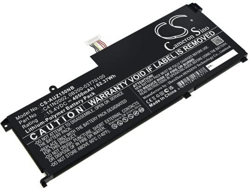 Batteri til bærbar PC for Asus ZenBook Pro 15 UX535LH-BN128R og andre.
