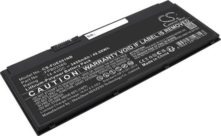 Batteri til bærbar PC for Fujitsu LifeBook E5511 (VFY E5511M17BMNL) og andre.