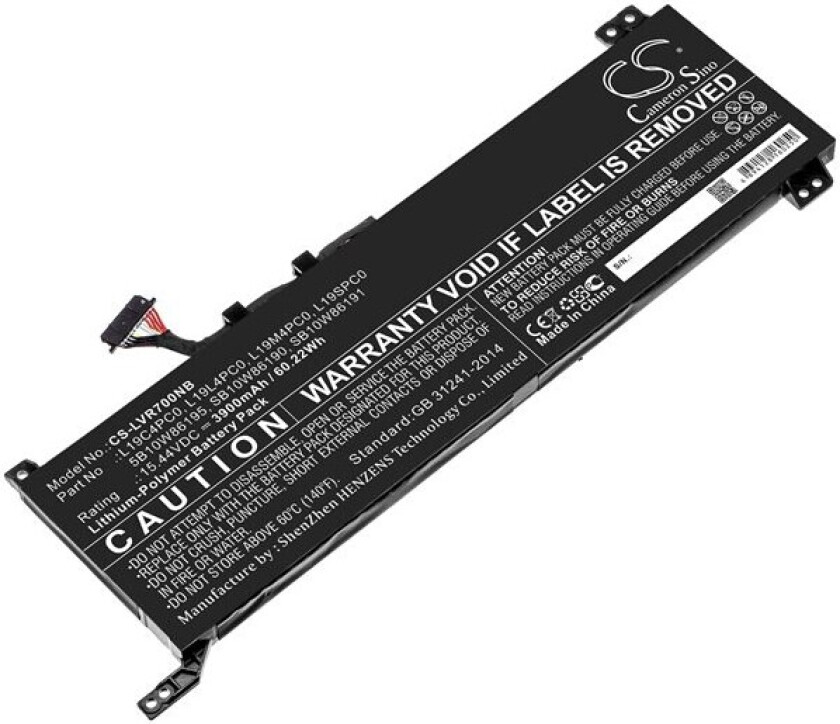 Batteri til bærbar PC for Lenovo Legion 5 15, Legion R7000 og andre.