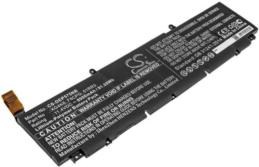 Batteri til bærbar PC for DELL Precision 5750 KVPMY, Precision 5750 0YY3V og andre.